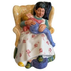 Royal Doulton Doulton & Co Ltd. "Sweet Dreams" Napping Grandma and Baby Figurine